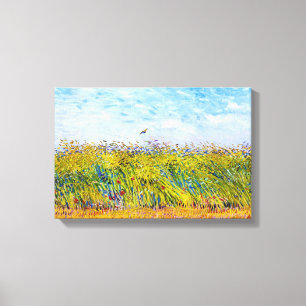 Toile Blé Field avec une marque de Vincent Van Gogh
