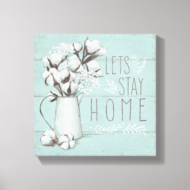 Toile Blessed IV Mint | Lets Stay Home (Recto)