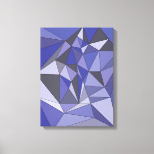 Toile Bleu abstrait