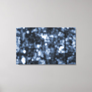 Toile Bleu Bokeh Wrappe Canvas