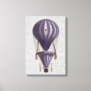 Toile Bleu chaud à gradins de ballon à air