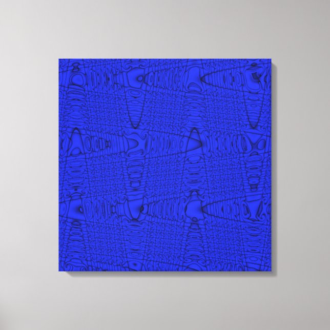 Toile Bleu clair moderne géométrique Abstrait Motif d'on (Recto)