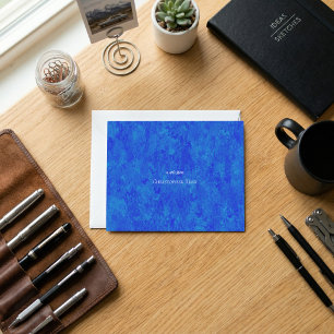 Toile bleu cobalt tacheté