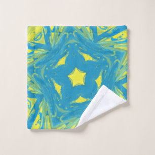 Toile bleu et jaune Stars
