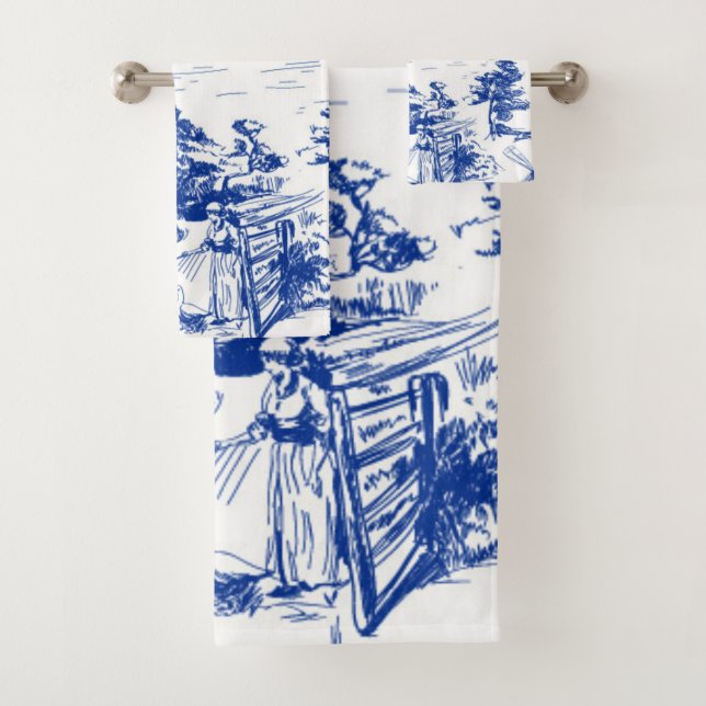 Toile Bleu Français Tour (En situation)