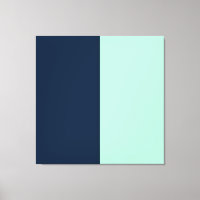 Bleu marin et Mint