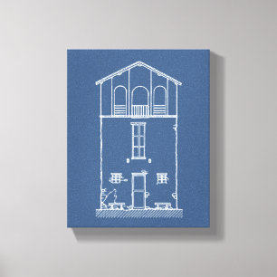 Toile Bleu marine moderne du modèle de Chambre