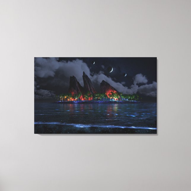 Toile Bleu sans fin (Nuit) (Recto)