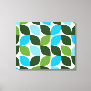 Toile Bleu, vert, cool, tendance, nature moderne abstrai