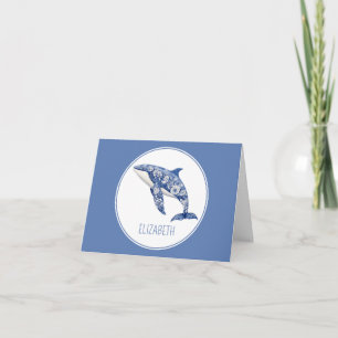 Toile Bleue Plage Florale Dauphin Personnalisé