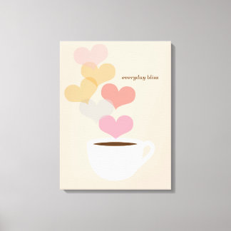 Toile Bliss quotidien Café Love Art Canvas
