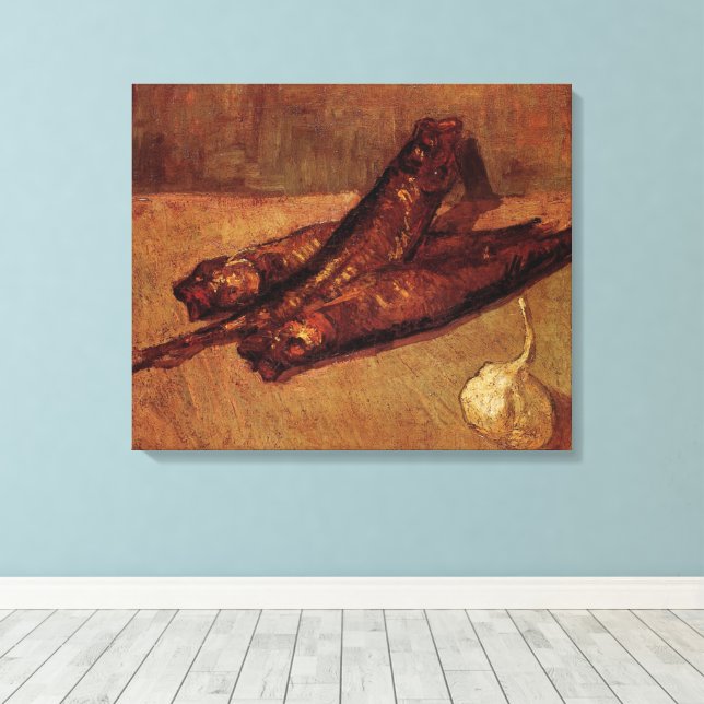 Toile Bloatteurs et ail de Still Life par Vincent van Go (Insitu (Plancher de Bois))