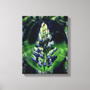 Toile Blue Lupine Abstraite Flower Art