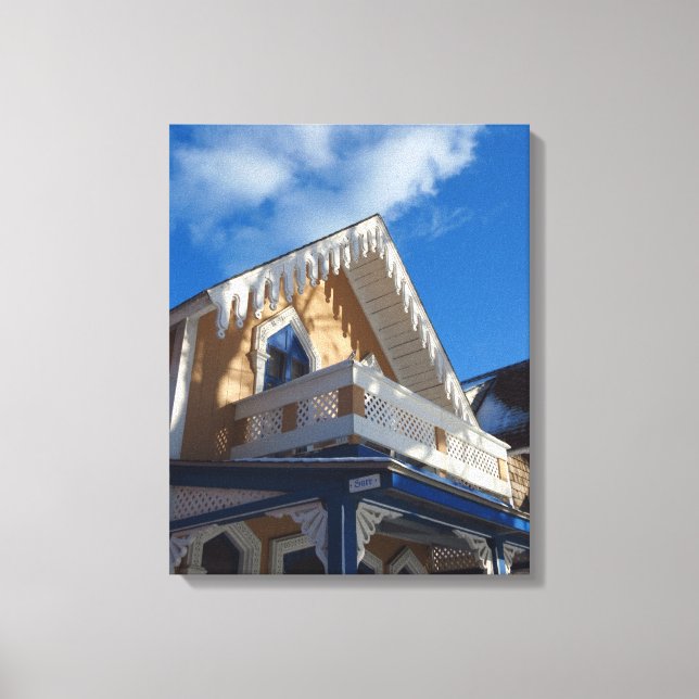 Toile Blue Skies and Gingerbread - Martha's Vineyard (Recto)