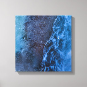 Toile Blue Turquoise Ice Photo Art