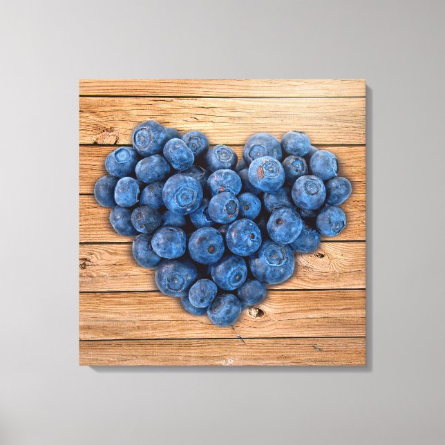 Toile Blueberry Heart (Recto)