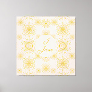 Toile Boho Celestial Sun Stars Iivoire Personnalisé