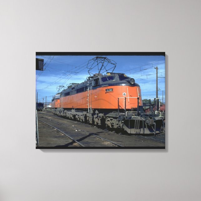 Toile Boîte de voiture Milwaukee Road, électrique #E34A_ (Recto)