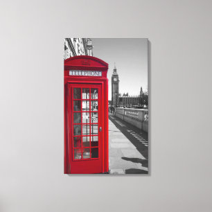 Toile Boîte téléphonique Big Ben Red
