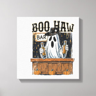 Toile Boo Haw Halloween Western Rétro