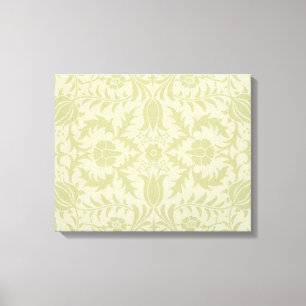 Toile Borage vert tendre vintage damassé de William Morr