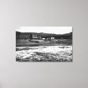 Toile Bord de mer, Oregon Beach et Hotel Moore Photograp