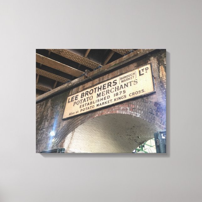 Toile Borough Market Londres Angleterre Photo Art britan (Recto)