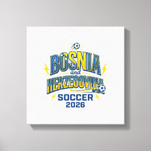 Toile Bosnie-Herzégovine Football 2026 Football Gras Typ