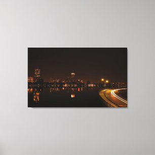 Toile Boston la nuit