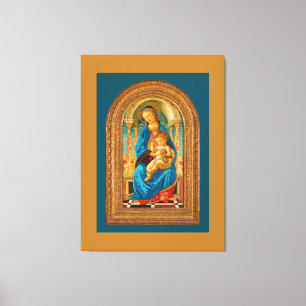 Toile Botticelli (1445-1510) Madonna & Child Enthroned