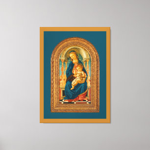 Toile Botticelli (1445-1510) Madonna & Child Enthroned