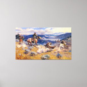 Toile Boucles de Charles M. Russell et Horses rapide