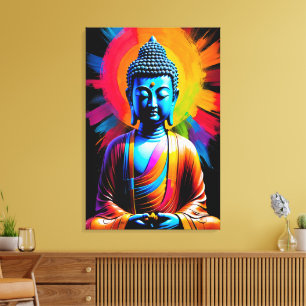 Toile Bouddha - Rayons de Tranquillité