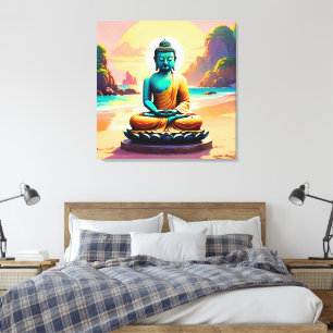 Toile Bouddha - Rivages sereins de l'illumination