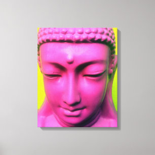 Toile bouddha rose