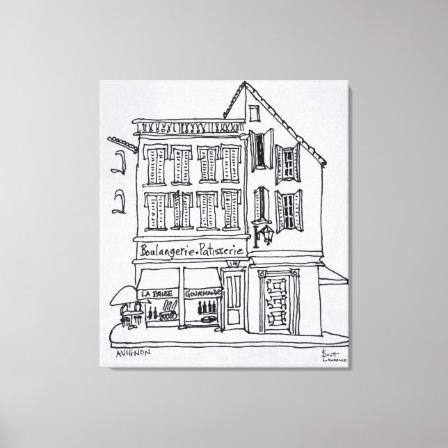 Toile Boulangerie Patisserie, Avignon (Recto)