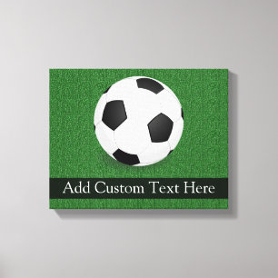 Toile Boule de soccer personnalisée
