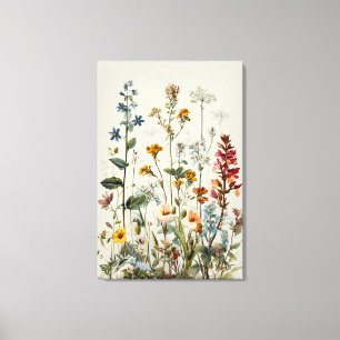 Toile Bouquet de fleurs sauvages Blue Spike