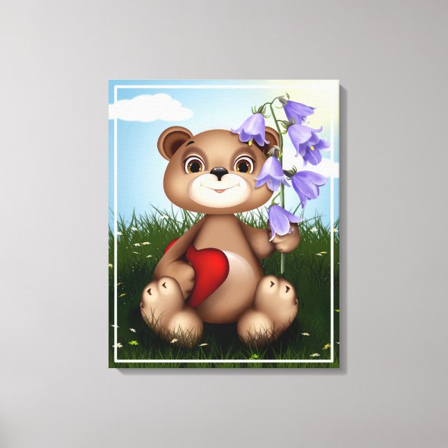 Toile Bouquet de garde d'ours Flower-39920 (Recto)