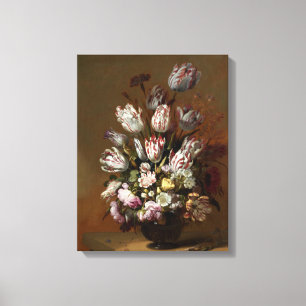 Toile Bouquet floral - de beaux-arts toujours la vie