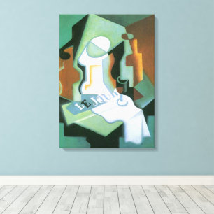 Toile Bouteille et plat de fruits de Juan Gris, Cubisme