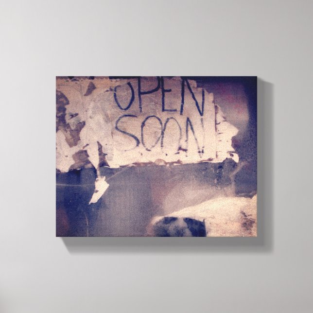 Toile Boutique Abandonnée Avec Déclinaison Ouvrir Bientô (Recto)