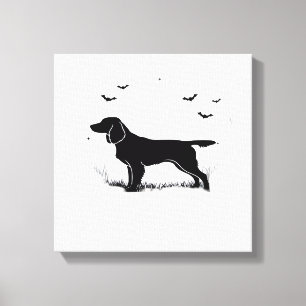 Toile Boykin Spaniel Chien � Halloween Lune Silhouette C