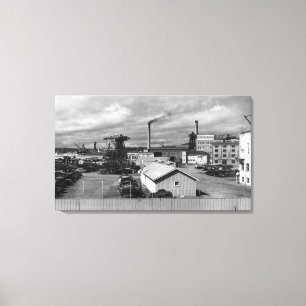 Toile Bremerton, vue de WA de photographie d'arsenal de