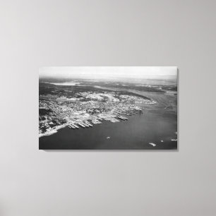 Toile Bremerton, WA - vue aérienne de photographie de