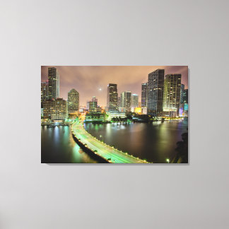 Toile Bridge leads across waterway to downtown