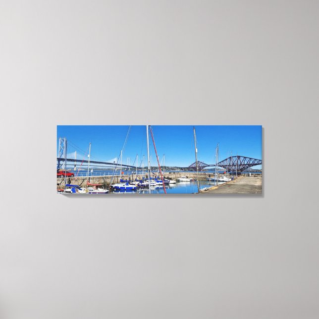 Toile Bridges of the Forth, Scotland-High Quality Print (Recto)