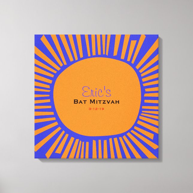 Toile BRILLANT SOLEIL MITZVAH Bat Bar Mitzvah Connexion (Recto)