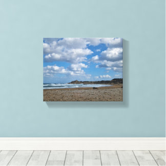 Toile Brise Côtière - Cieux Couverts et Rivages Ensoleil