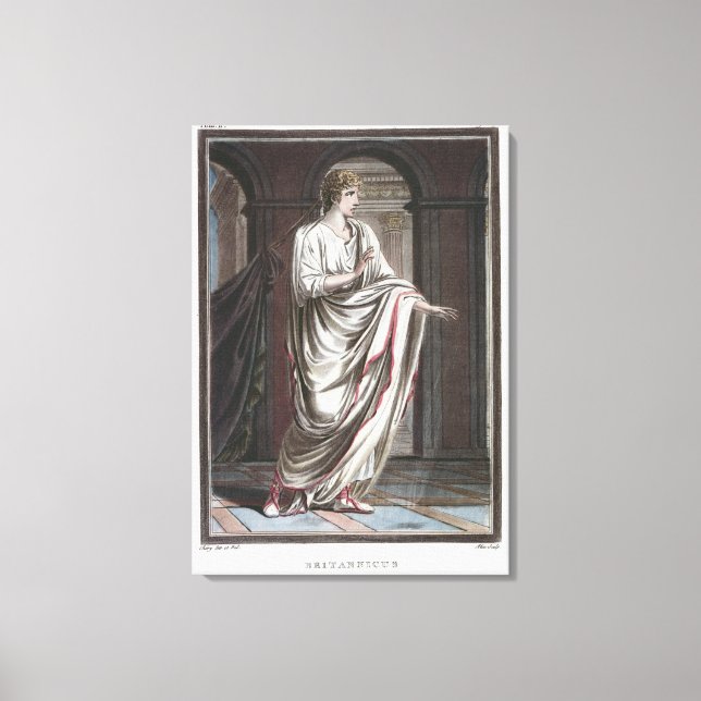 Toile Britannicus, costume pour 'Britannicus' de Jean Ra (Recto)